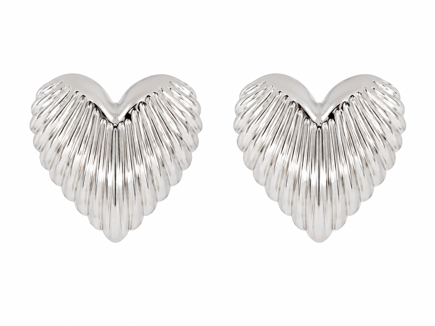 Silver Heart Earrings