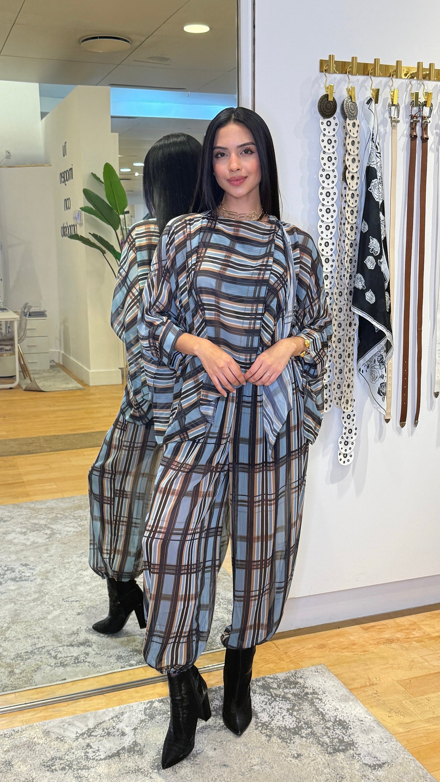 Monaco Plaid Set