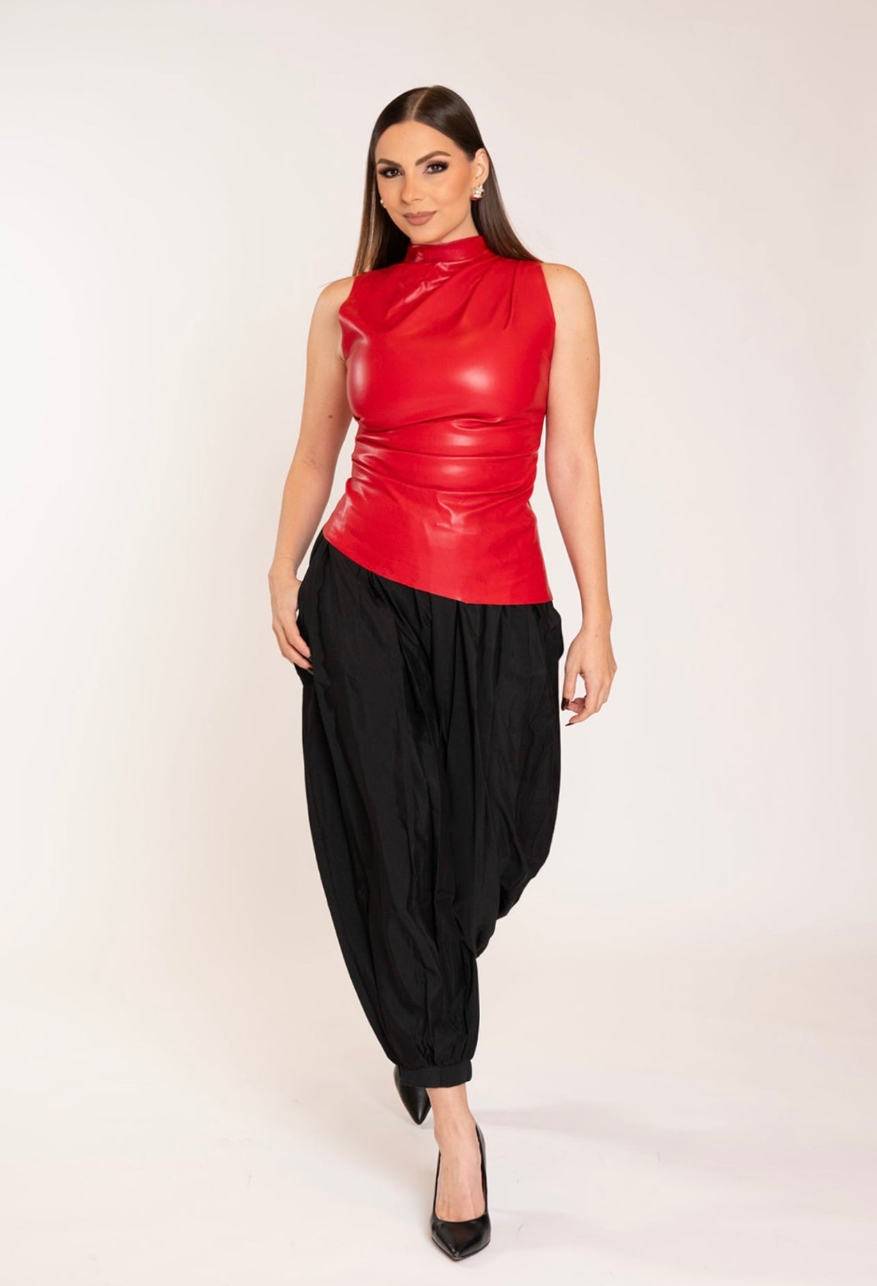 Glam Satin Aladdin Pants