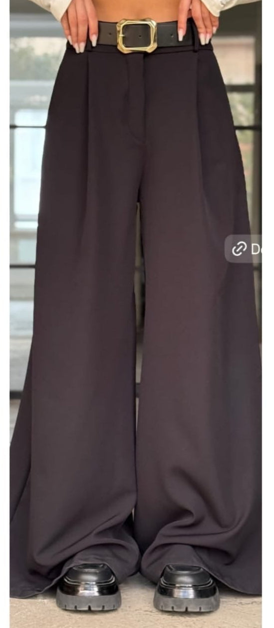 Essential Palazzo Pants with Belt