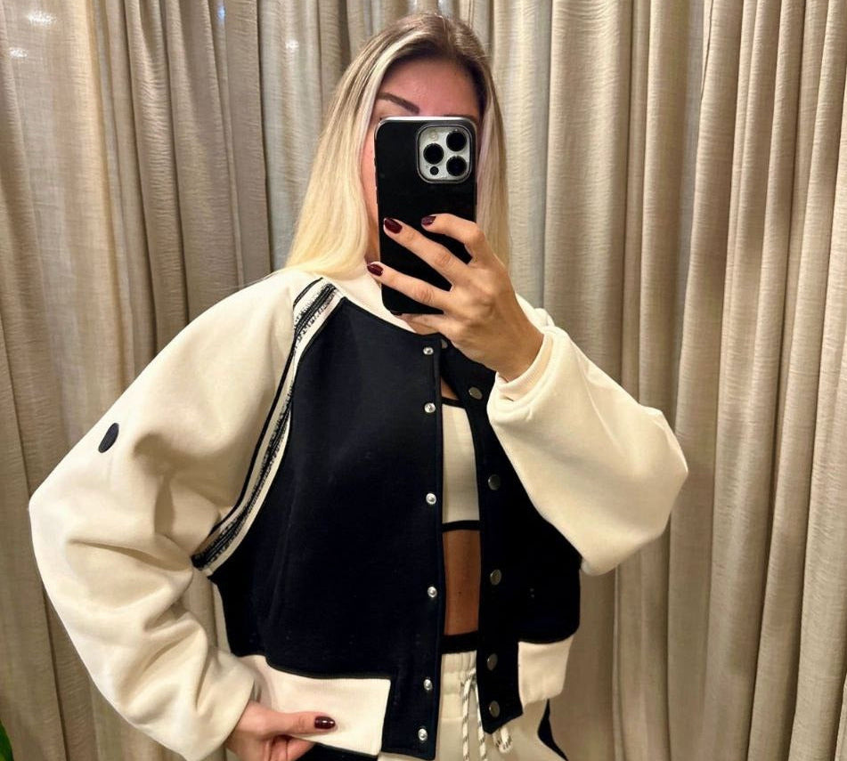 Urban Contrast Chic Jacket