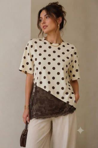 Dot and Lace Tee
