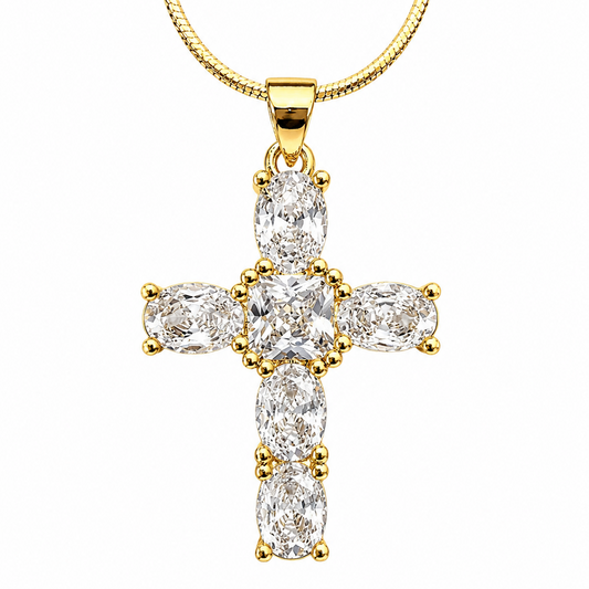 Radiant Cross Necklace
