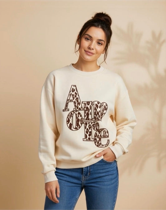 Amore Leopard Cozy Sweater