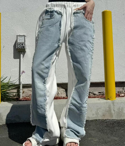 Fusion Denim and White Pants