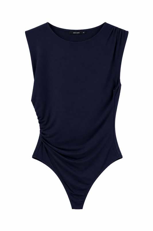Midnight Ruched Bodysuit