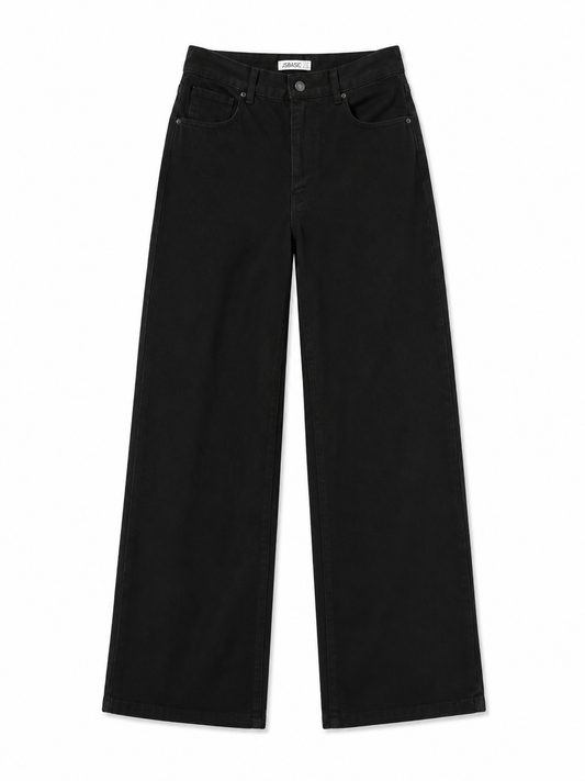 Noir Wide-Leg Jeans
