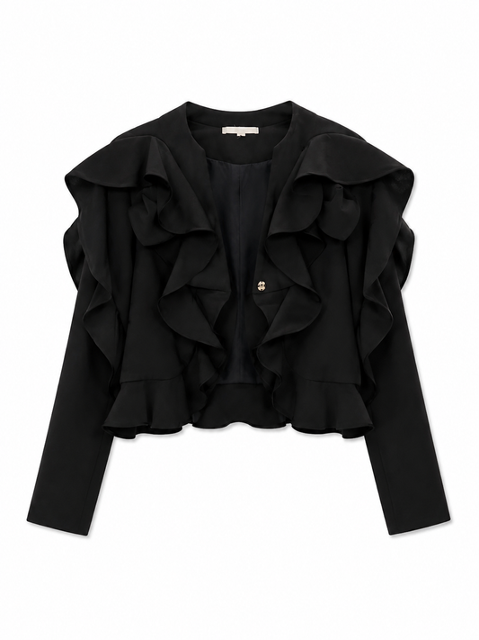 Noir Ruffle Jacket
