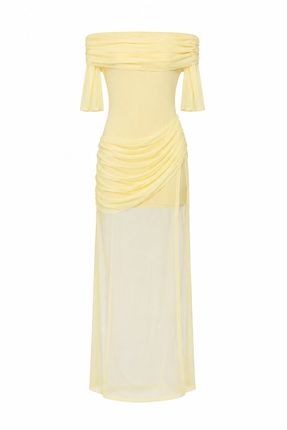 Lemon Veil Dress