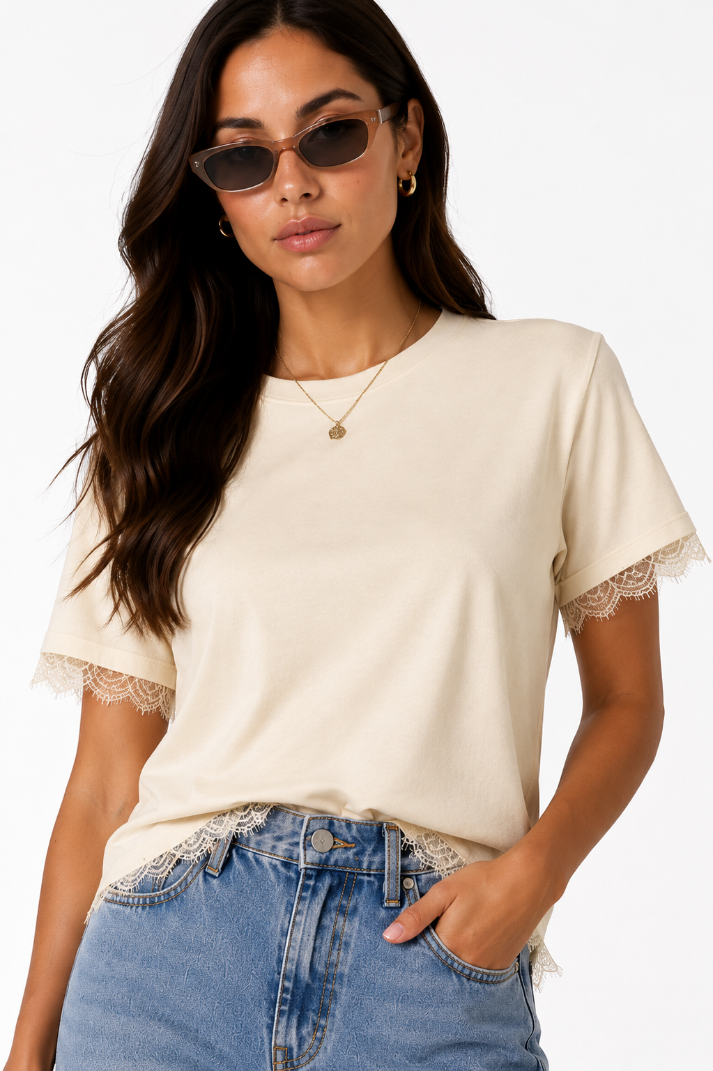Lace Whisper Tee