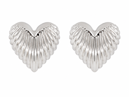Silver Heart Earrings