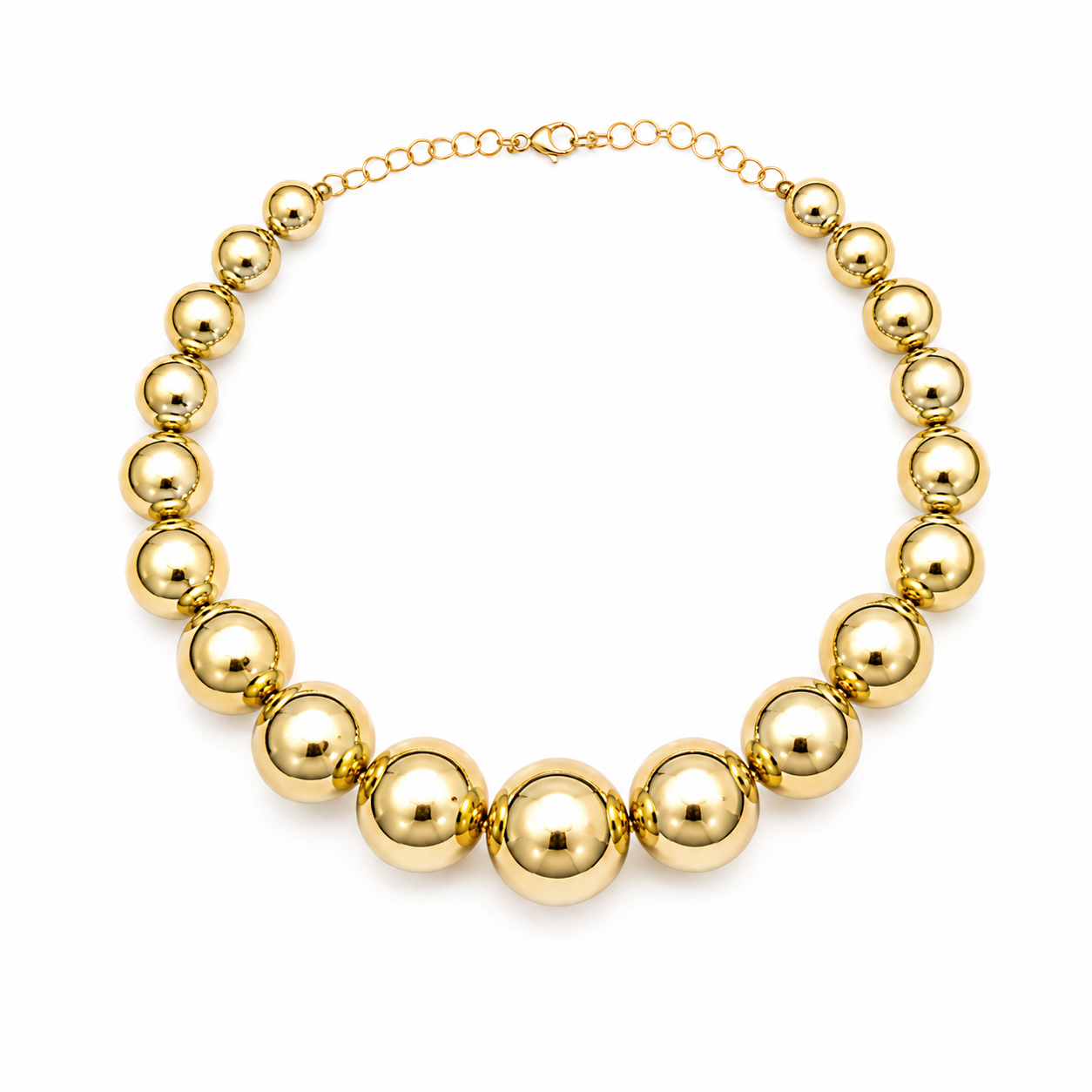 Golden Sphere Necklace