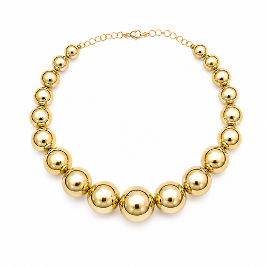 Golden Sphere Necklace
