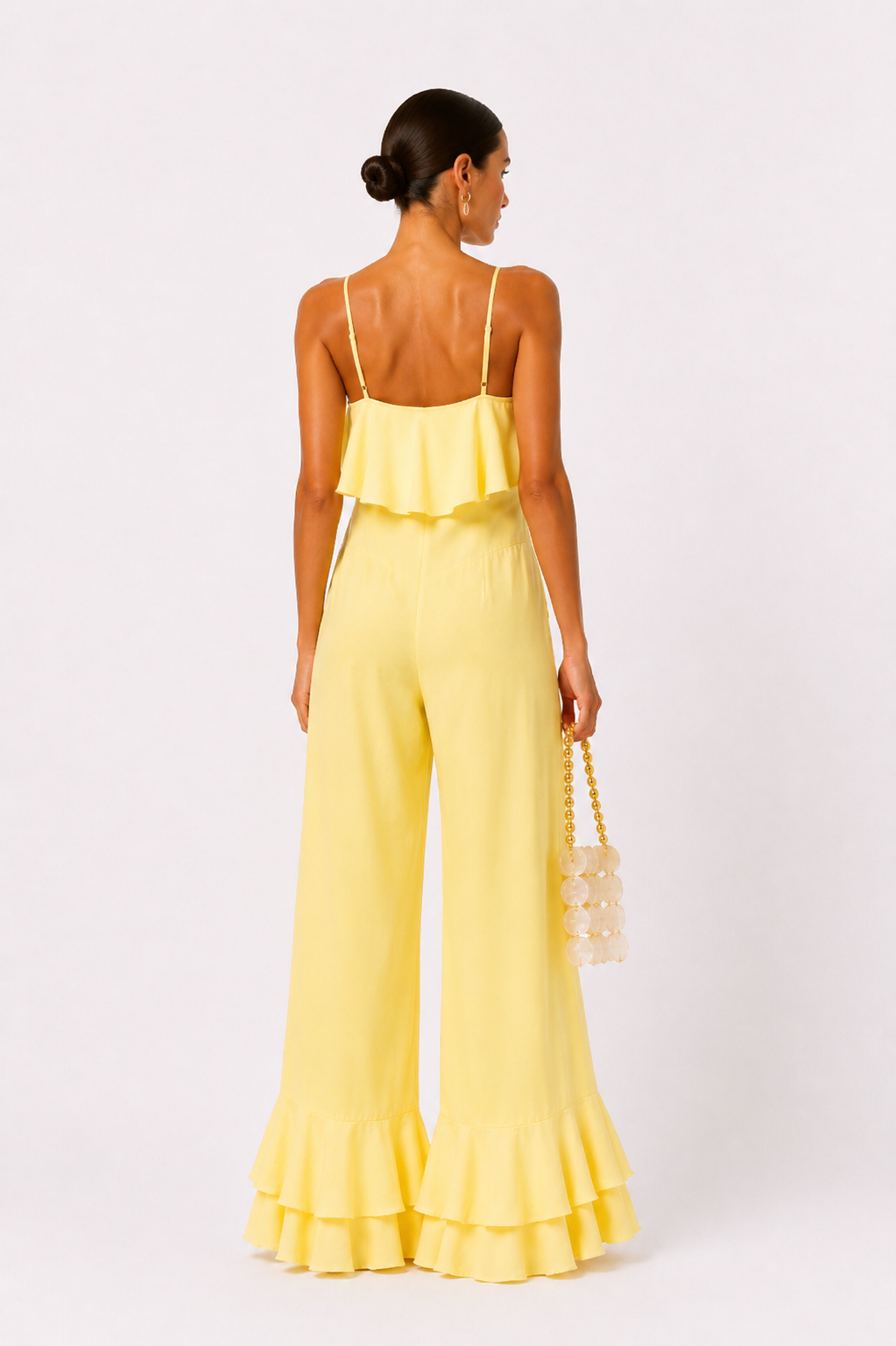 Butter Yellow Ruffle Set