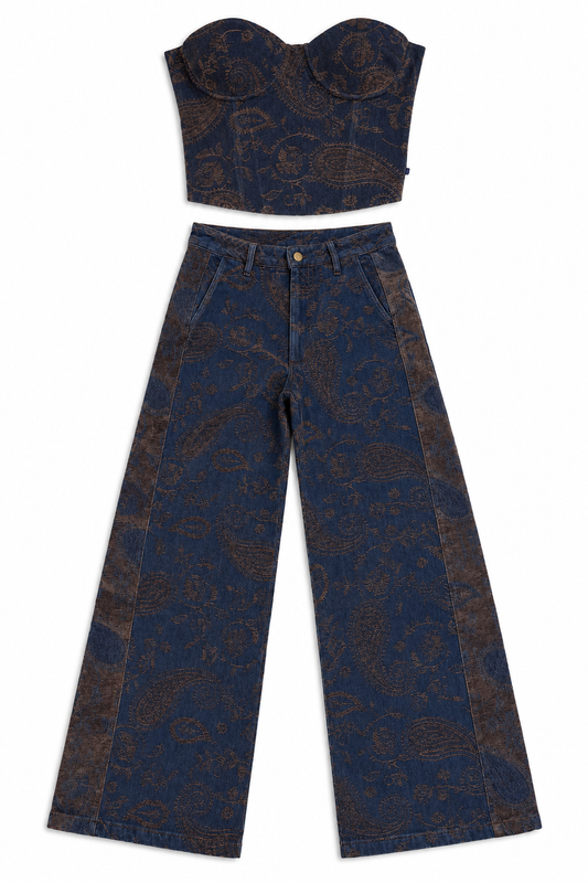 Elara Denim Set
