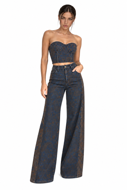 Elara Denim Set