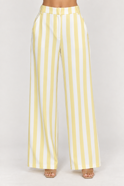 Camila Striped Wide-Leg Pants