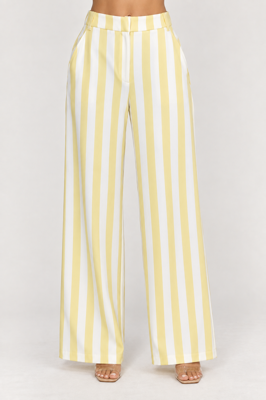Camila Striped Wide-Leg Pants