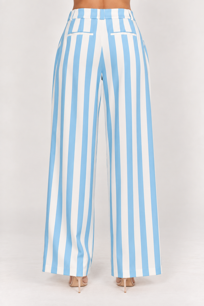 Camila Striped Wide-Leg Pants