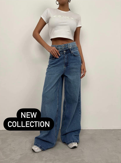 Double Waistband Jeans