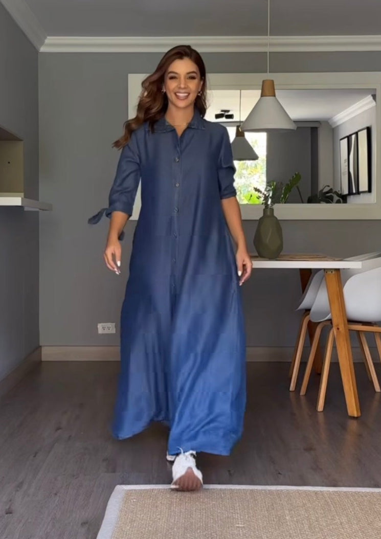 Denim Maxi Dress