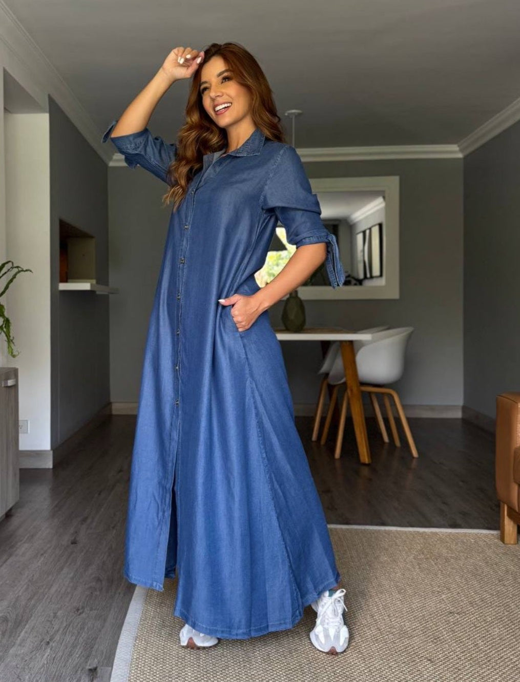 Denim Maxi Dress