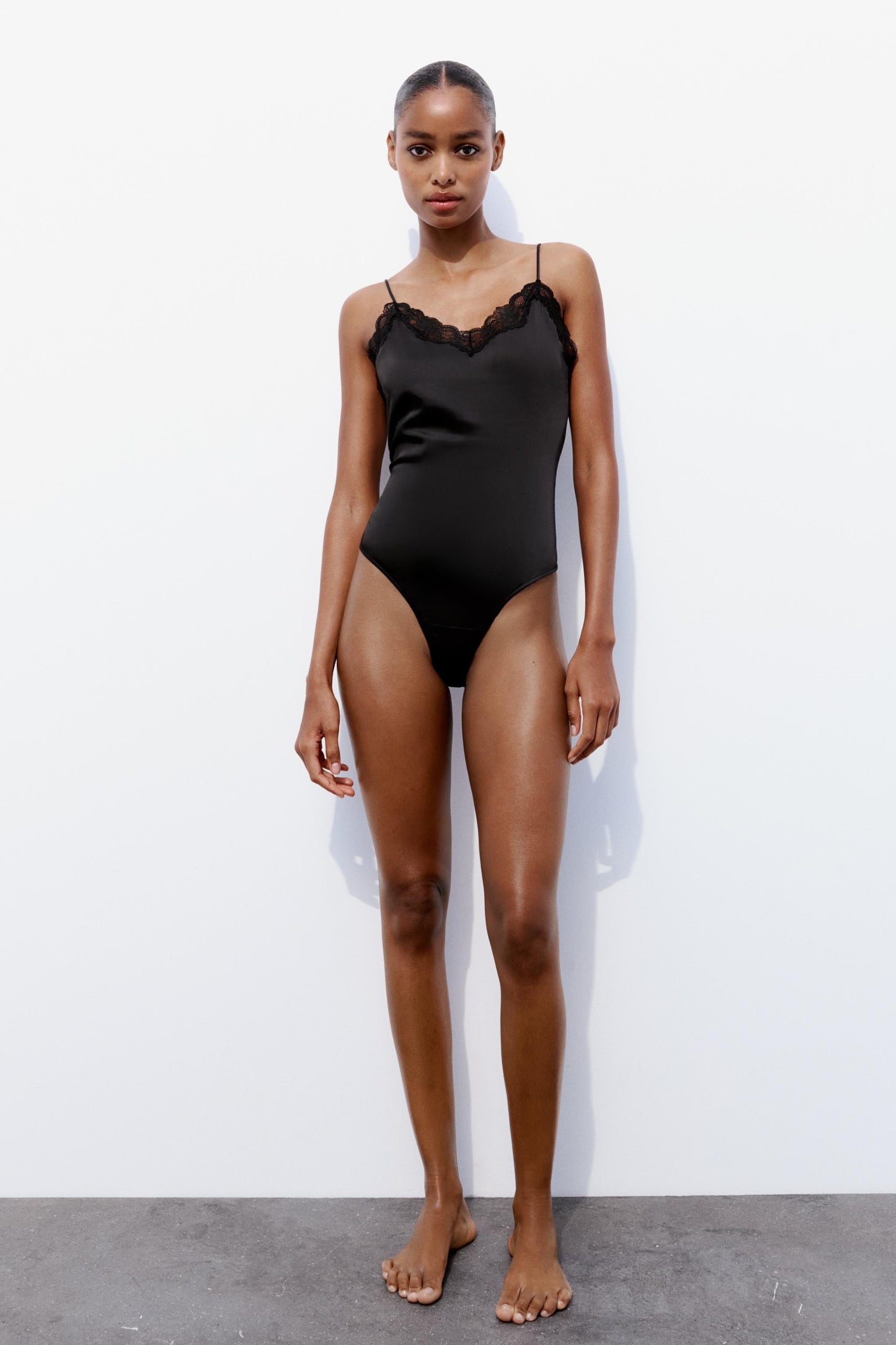 Lace Trim Bodysuit