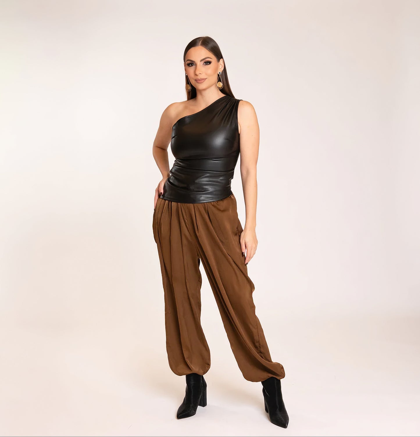 Glam Satin Aladdin Pants