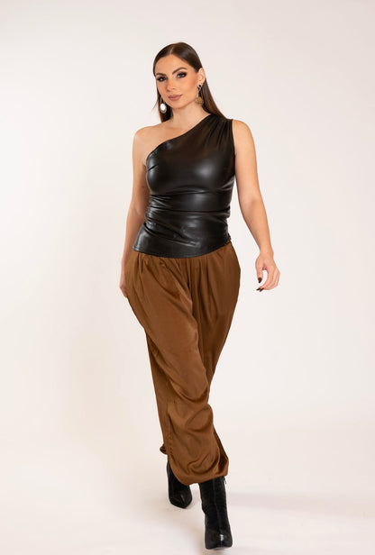 Glam Satin Aladdin Pants