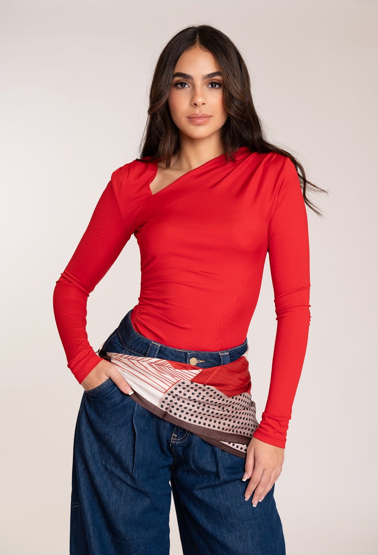 Ruched Elegance Blouse