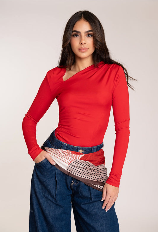 Ruched Elegance Blouse