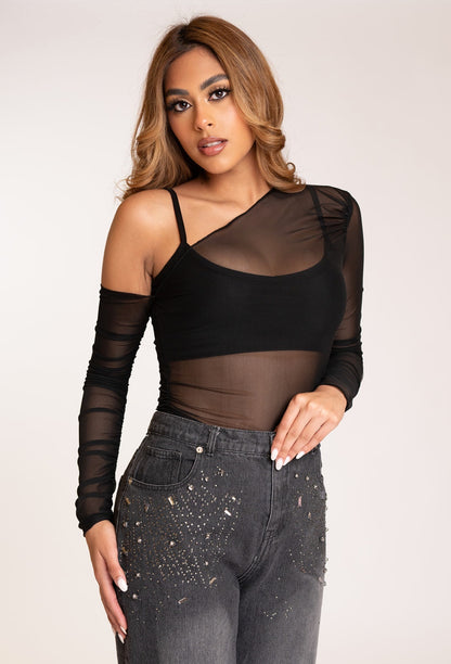 Midnight Sheer Blouse