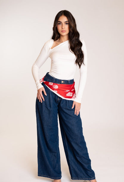 Dark Tencel Denim Pant