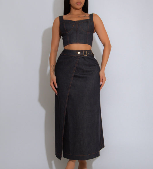 Iconic Dark Denim Set