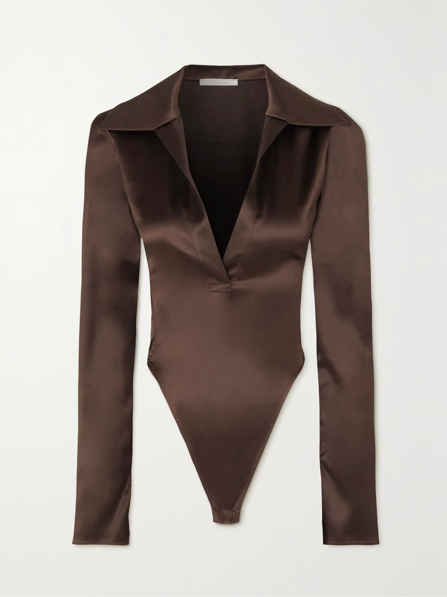 Chocolate Satin Bodysuit