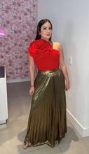 Load image into Gallery viewer, Metalic Long Skirt

