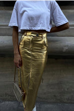 Load image into Gallery viewer, Shine Metallic Skirt
