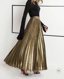 Metalic Long Skirt