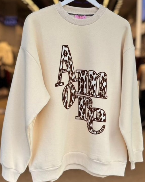 Amore Leopard Cozy Sweater