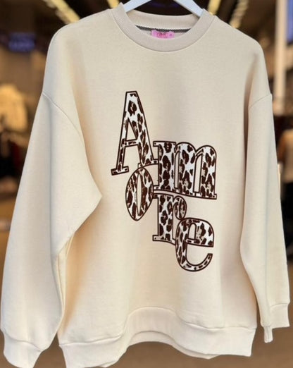 Amore Leopard Cozy Sweater