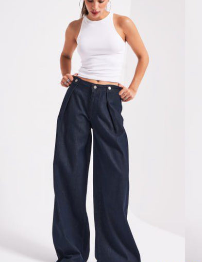 Palazzo Sculpted Denim