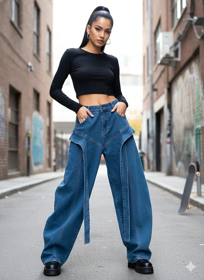 Wide Leg Statement Jeans