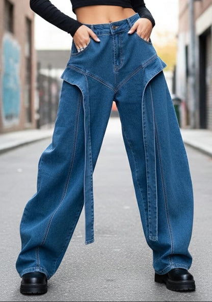 Wide Leg Statement Jeans
