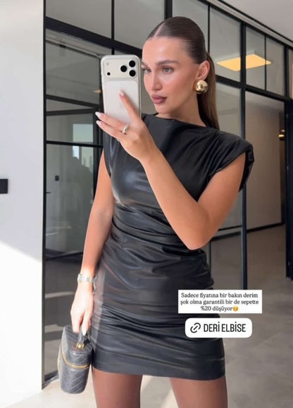 Paris Leather Chic Dress