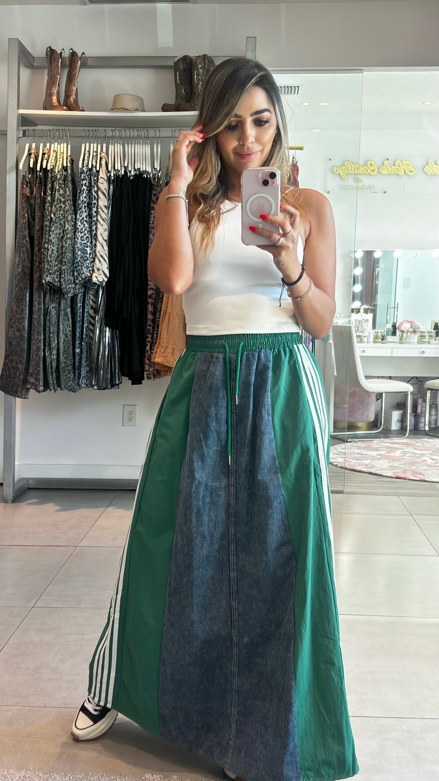 Striped Maxi Skirt