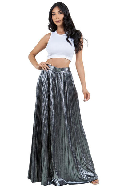 Metalic Long Skirt