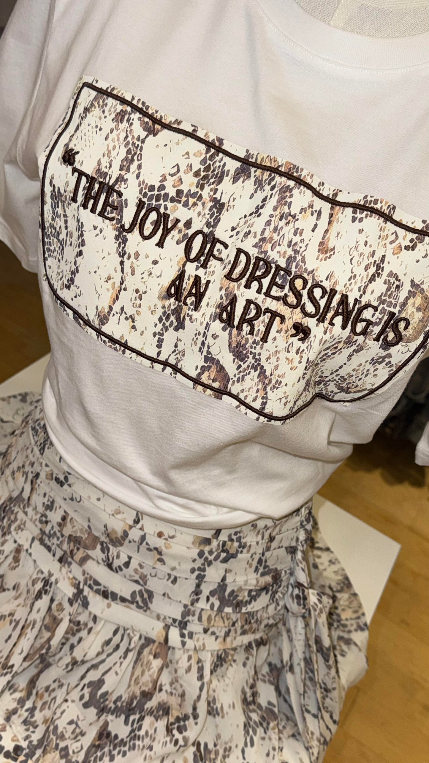 Printed Mini Skirt Set