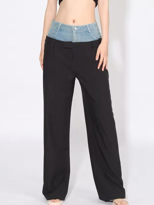 Classic Contrast Pants