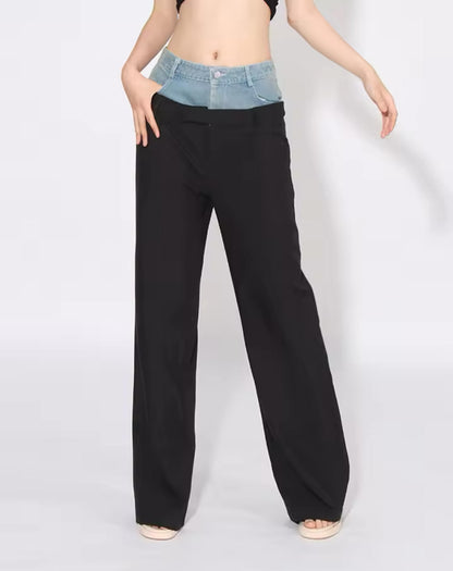 Classic Contrast Pants