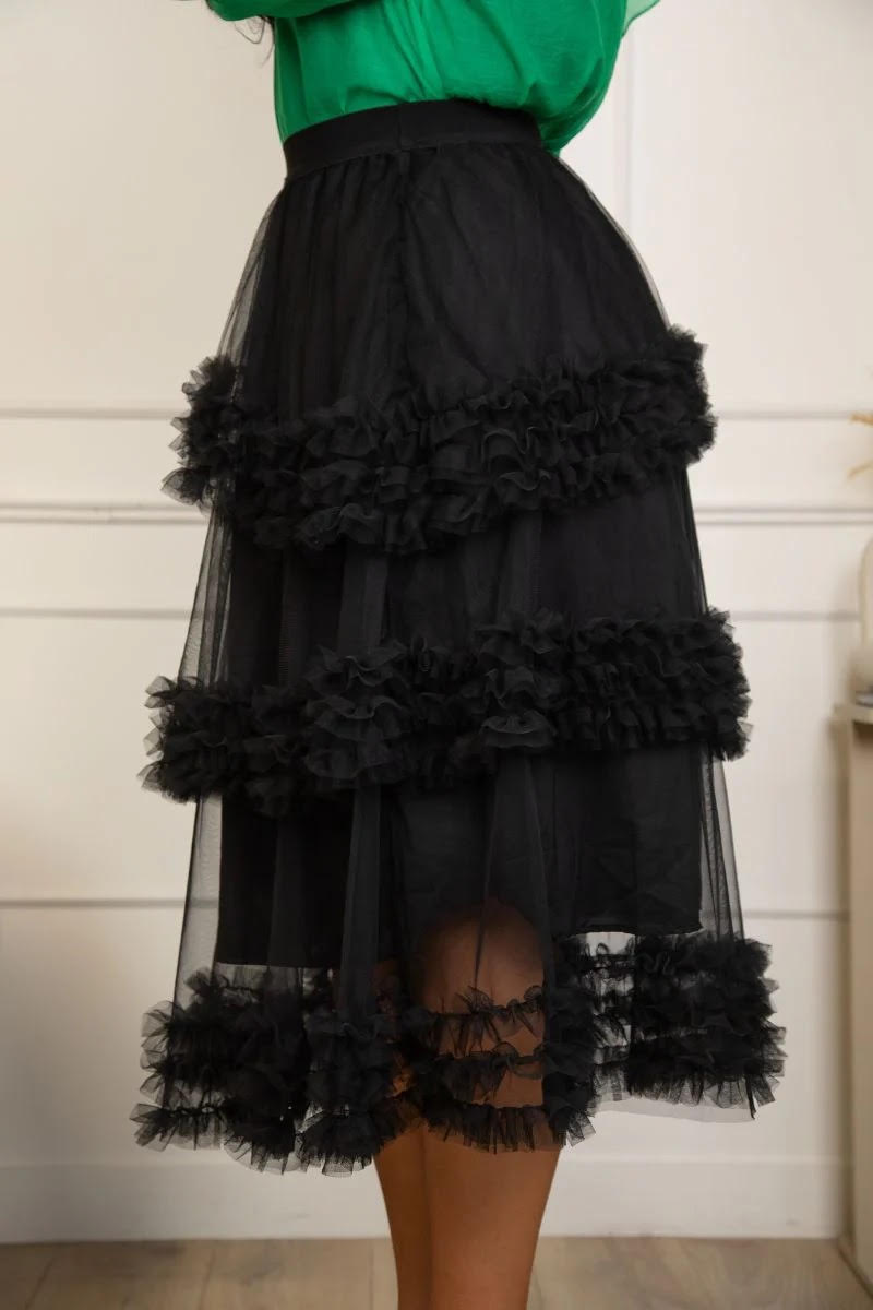 Black Diamond Tulle Skirt